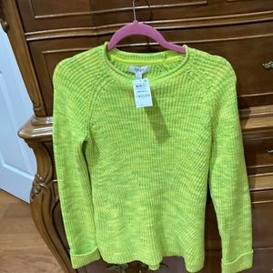 Pretty Neon green color sweater. It’s from Style and Company.